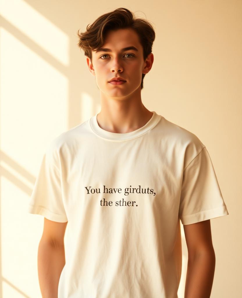 Geblurde preview van model met MAFT KET T-shirt